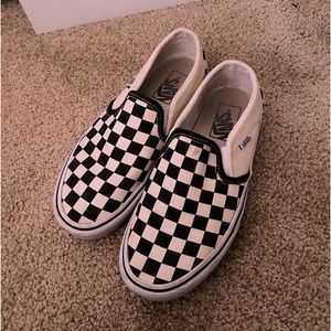 black & white checkered vans
